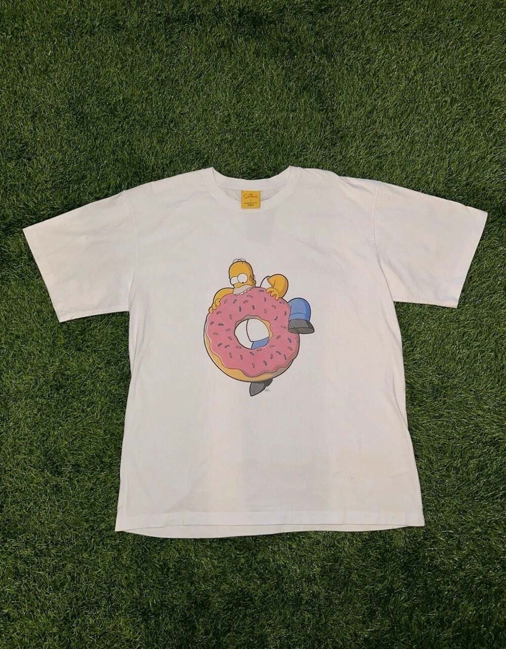 ADLV x The Simpsons Homer Donut White T-Shirt